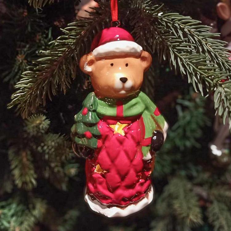 Christmas Teddy Bear With Lights 11,5 cm discount