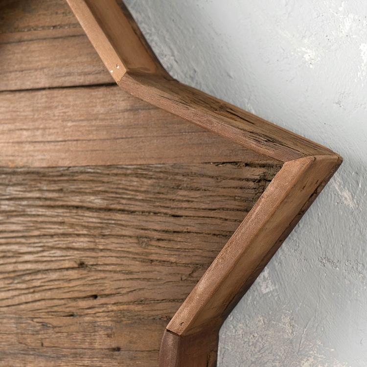 Настенное украшение Деревянная звезда Reclaimed Wood Star Wall Decor
