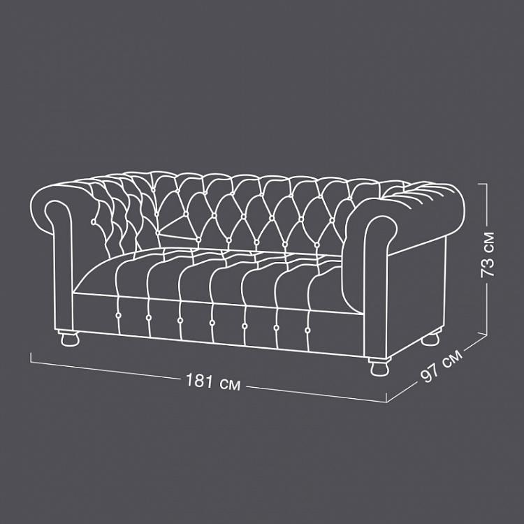 Двухместный диван Вестминстер Классика Westminster Button 2 Seater