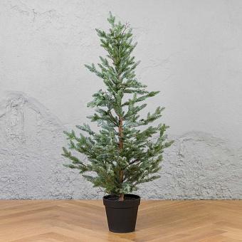 Искусственная ёлка Frost-Covered Christmas Tree In Pot 125 cm