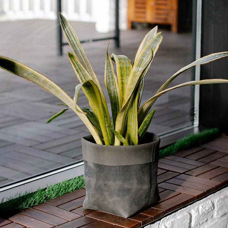 Кожаная корзина для хранения Leather Storage Basket