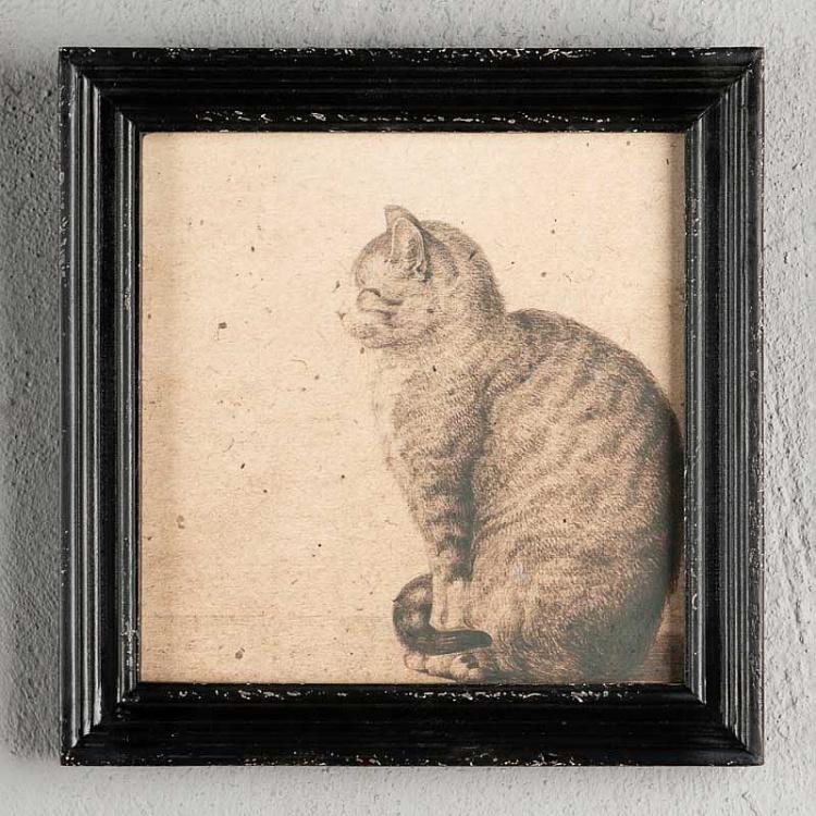 Набор из двух картин-принтов без стекла Коты Set Of 2 Frames With Cats Without Glass