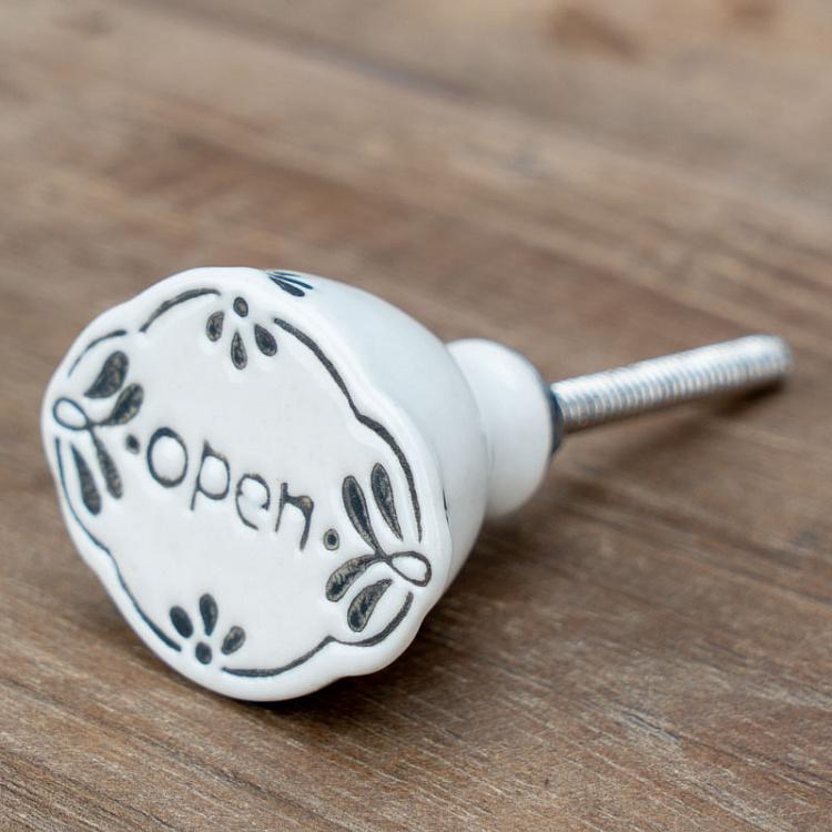 Мебельная ручка Открыто Open Knob