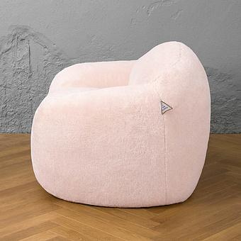 Кресло Snug Chair искусственный мех Big Bear Pink - ракурс 3