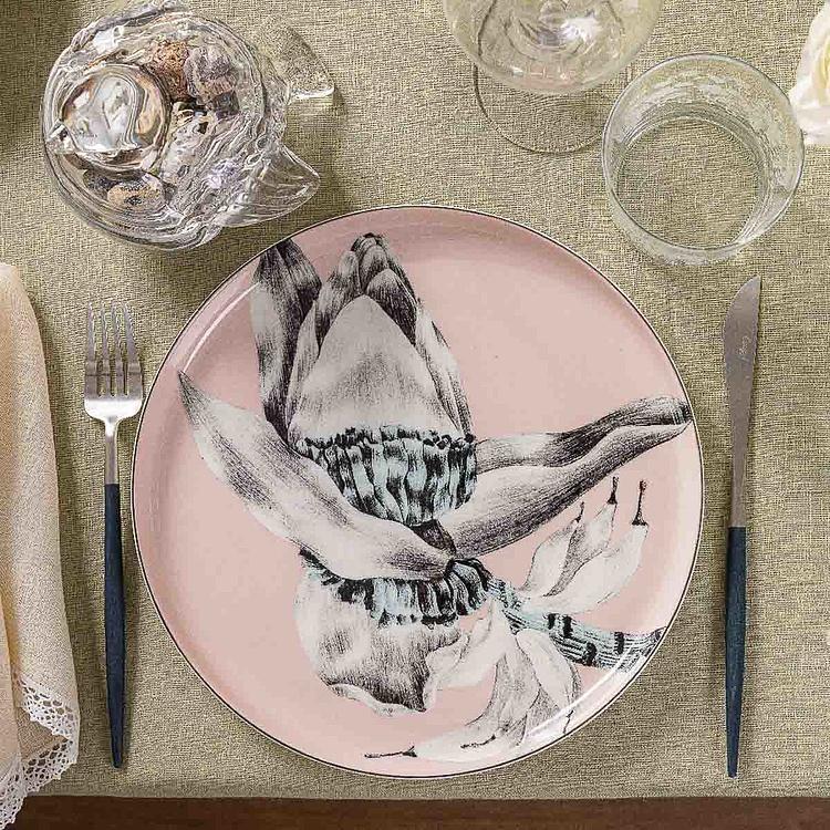 Бежевая обеденная тарелка с бананом Экзо Exo Dinner Plate Banana Beige