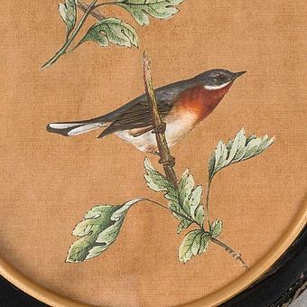 Картина-принт диптих Set Of 2 Oval Frames With Birds Philomene