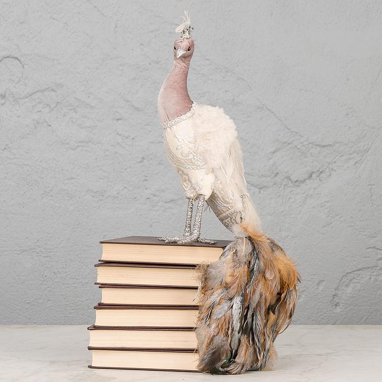 Статуэтка Павлин с золотой короной, M Peacock With Golden Crown Medium