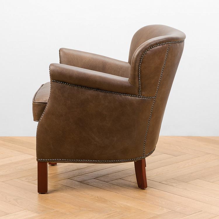 Кресло Кэбин, коричневые ножки Cabin Chair, Maroon Brown Oak PF