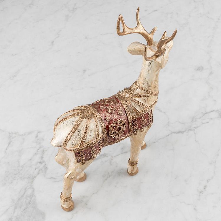 Новогодняя фигурка Золотистый олень 2 Deer Silver/Gold 2 36 cm