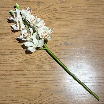 Искусственный цветок Cymbidium Orchid Branch White 67 cm discount