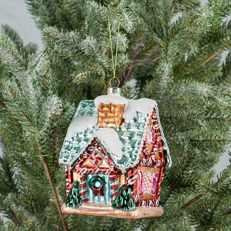 Ёлочная игрушка Новогодний пряничный домик New Years House 13,5 cm