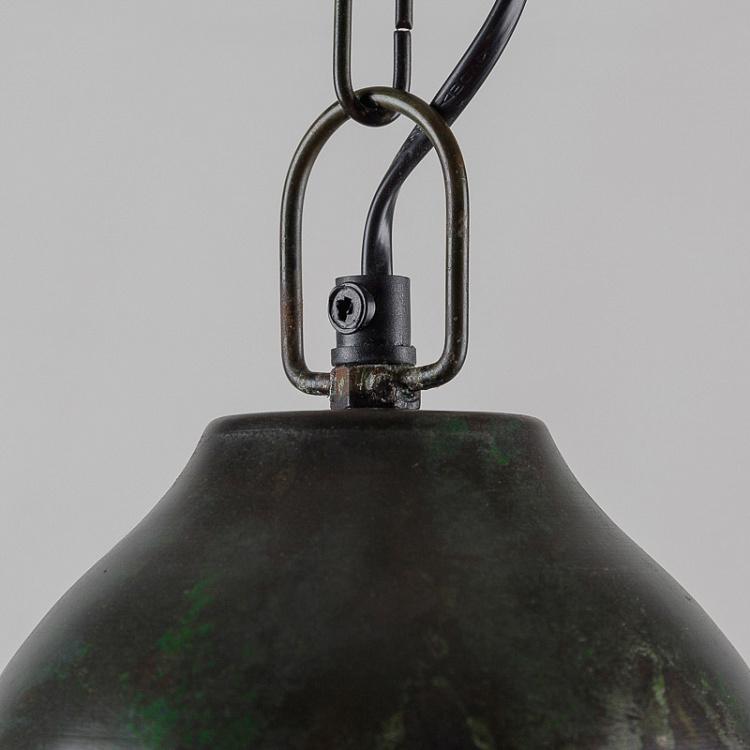 Подвесной светильник Траттория зеленоватая медь Hanging Lamp White And Verdigris