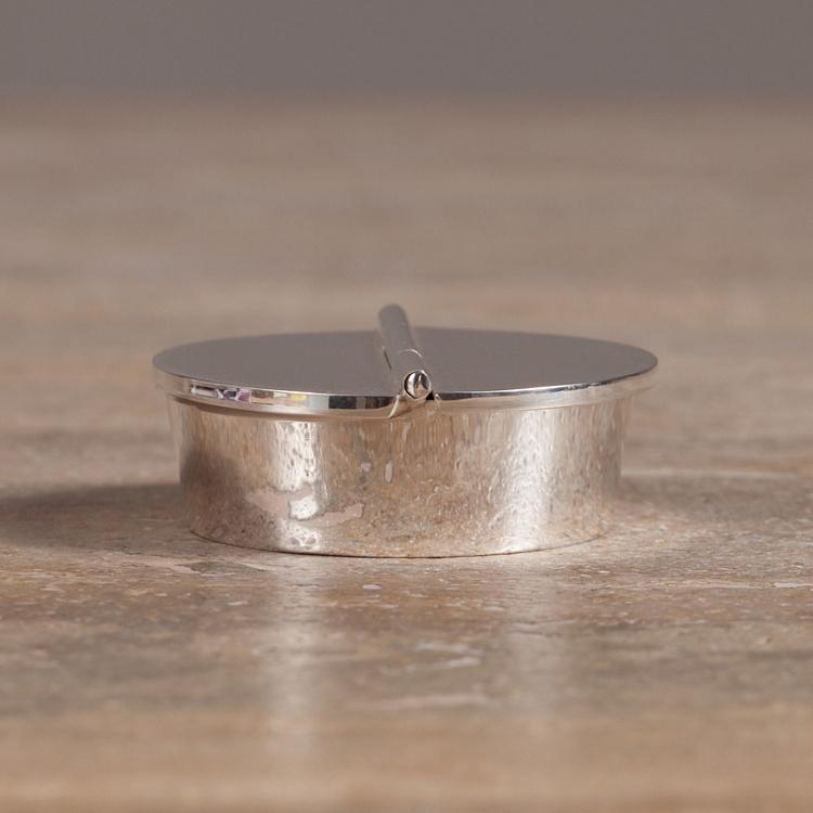 Пепельница из посеребрённого металла Small Ashtray In Silver
