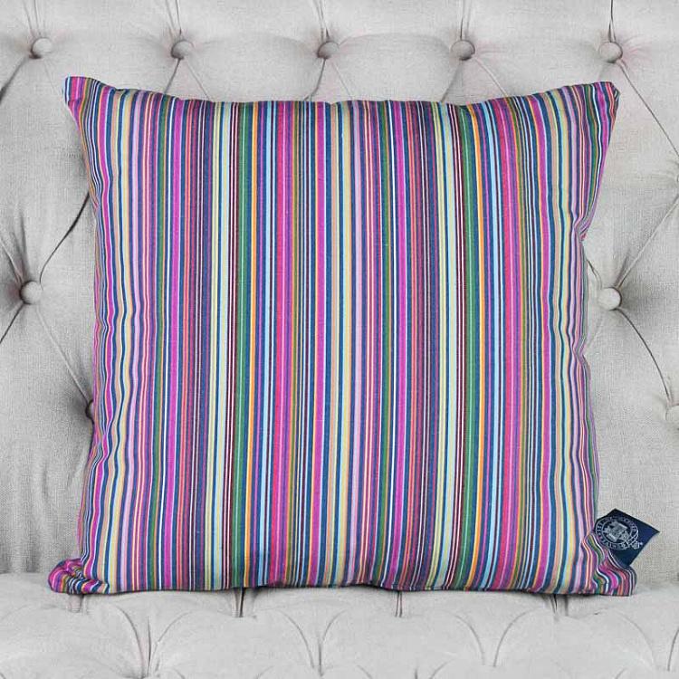 Квадратная подушка в традиционную оксфордскую полоску, S Cushion Stripe Square Small