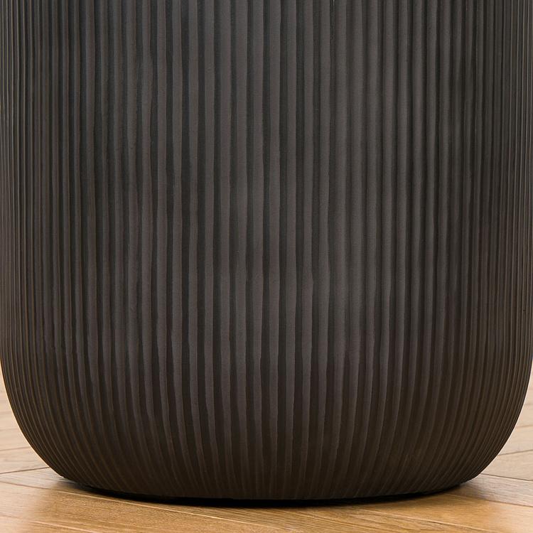 Кашпо Ergo Jet Tall Cylinder Pot Anthracite Large - ракурс 4