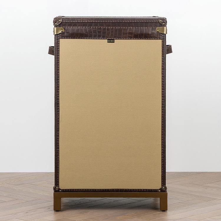 Барный шкаф-сундук Voyage Chest Sideboard RM натуральная кожа Antique Crocodile - ракурс 4