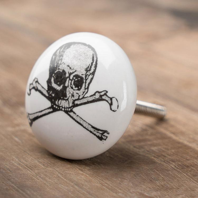 Мебельная ручка с изображением черепа Knob With Skull