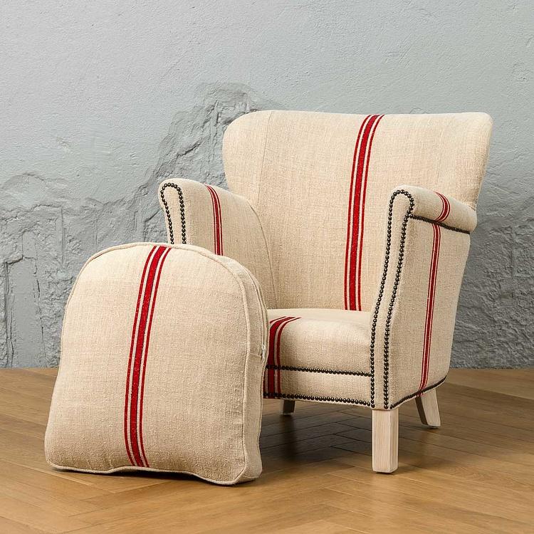 Кресло Тёрнер в обивке из винтажных хлопковых мешков Turner Armchair