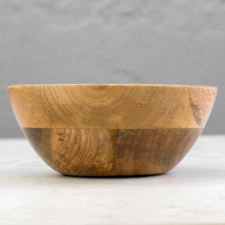 Салатница из дерева манго Крабы, M Crabes Mango Wood Bowl Medium