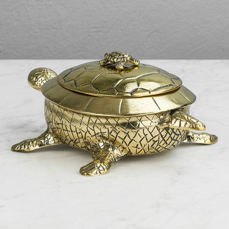 Шкатулка Золотистая мама-черепаха Turtle Box