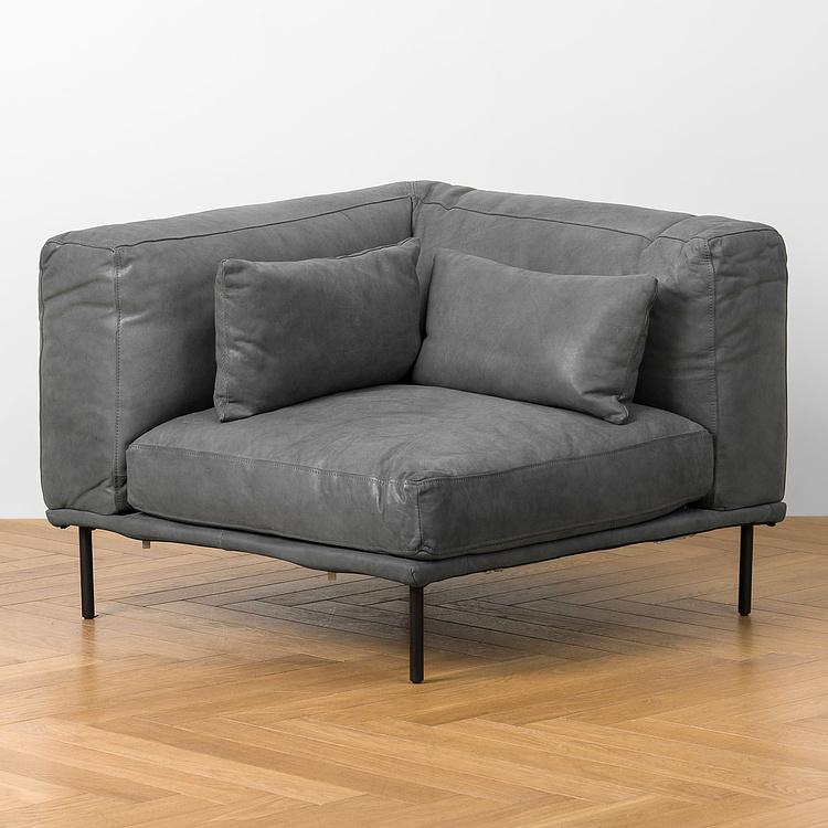 Угловой модульный кожаный диван Студио Studio Group Leather