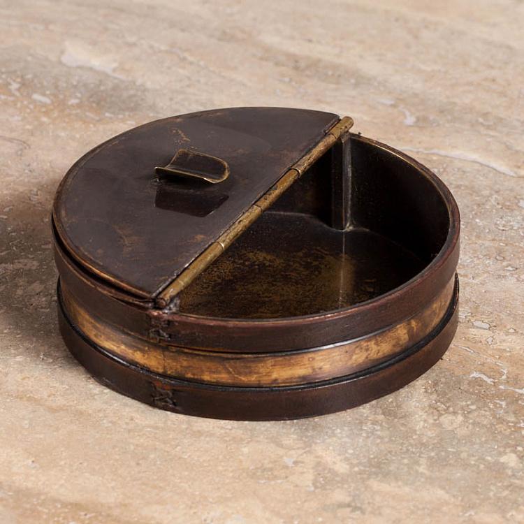 Пепельница, медь и кожа Ashtray Copper And Leather