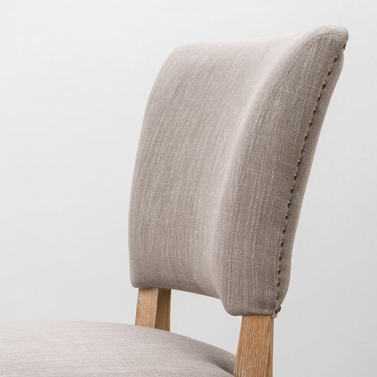 Стул Мами с заклёпками, песочные ножки Mami Dining Chair With Studs, Oak Sandwashed