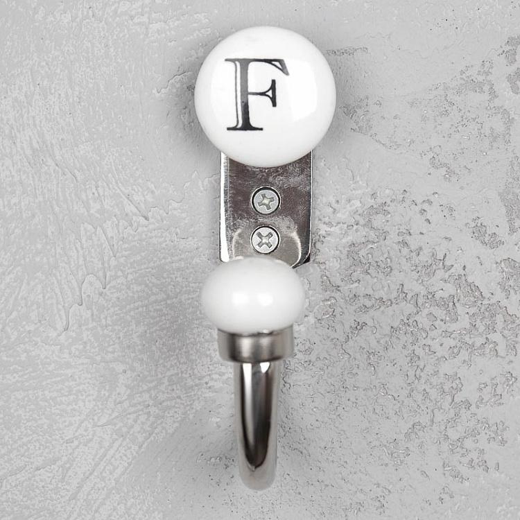 Однорожковый крючок с буквой F Alphabet Hook F