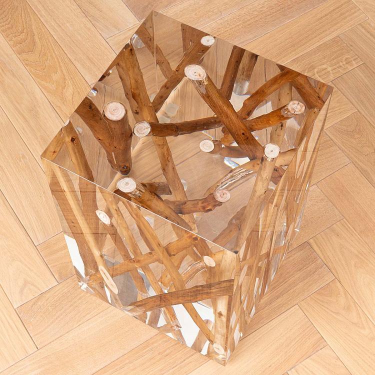 Прикроватный столик с ветками деревьев Кисими F163 Kisimi Occasional Table, Wood