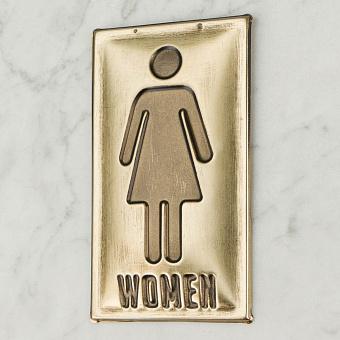 Табличка Brass Sign Women