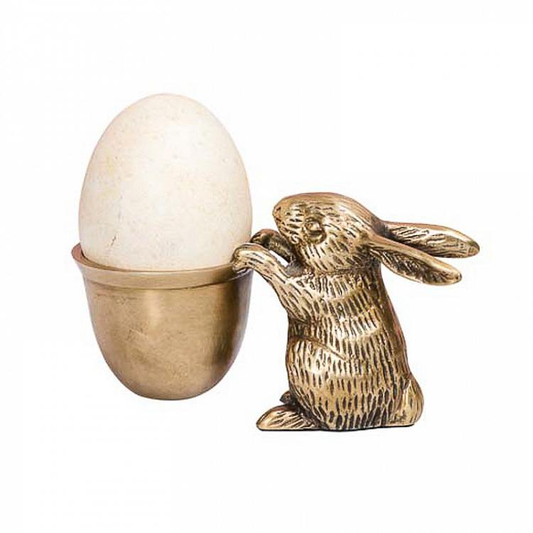 Латунная подставка для яйца Кролик Brass Rabbit With Eggcup