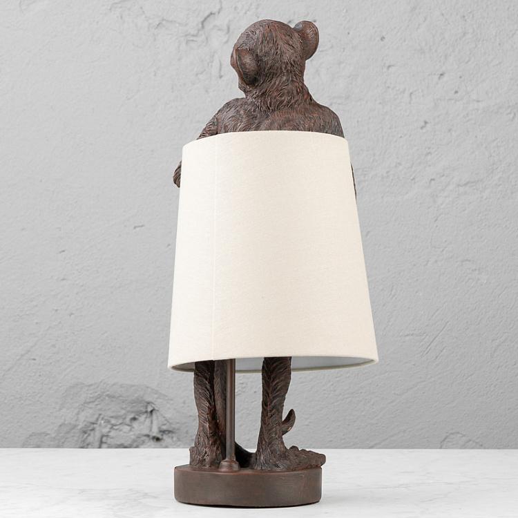 Настольная лампа Обезьянка, держащая абажур Table Lamp With Monkey Holding Shade