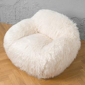 Кресло Snug Chair искусственный мех Mongolia Cream - ракурс 5