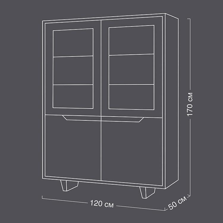 Сервант Extreme Highboard дуб Wild Oak Bianco - ракурс 12