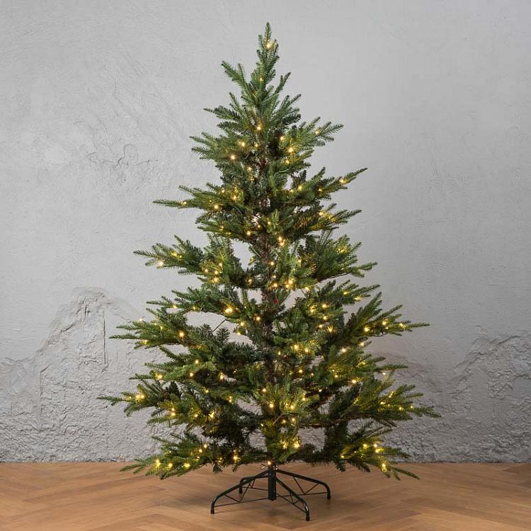 Green Spruce With 340 LED Bulbs 185 cm