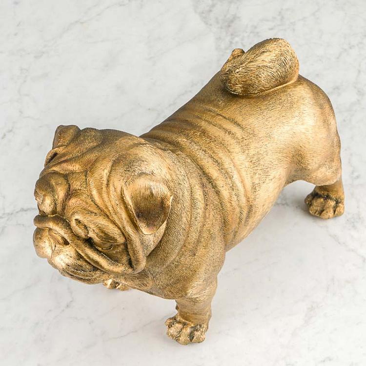 Статуэтка Золотой мопс Бейли Pug Bailey Antique Gold