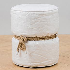 Couronnes Footstool White