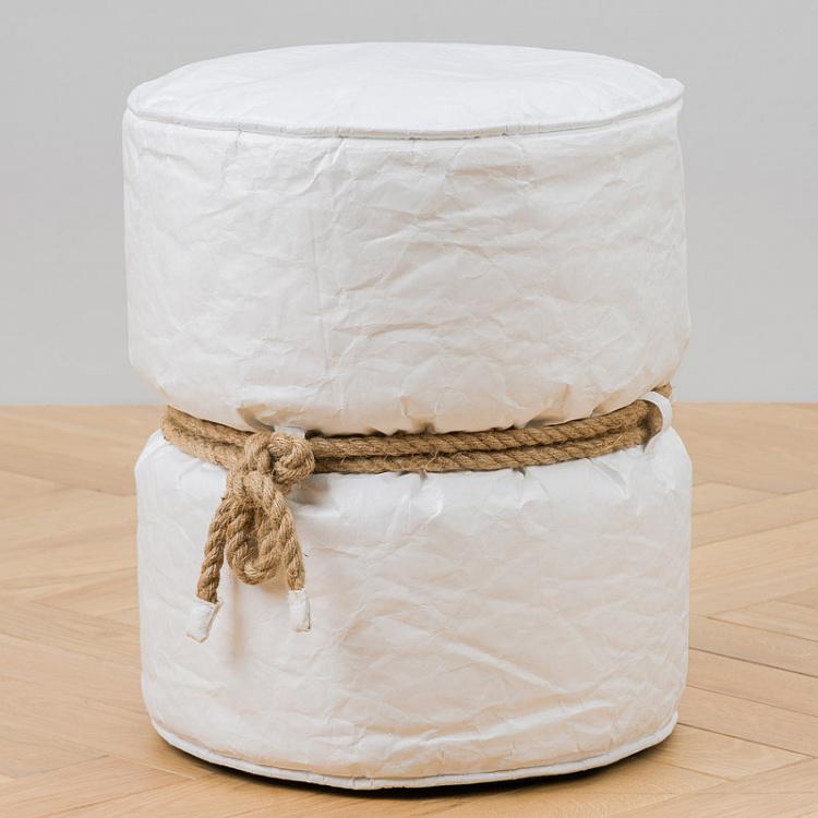 Couronnes Footstool White