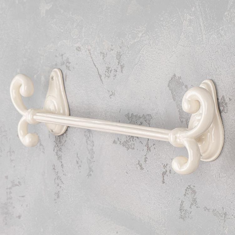 Держатель для полотенец цвета слоновой кости Towel Bar Aluminium Ivory