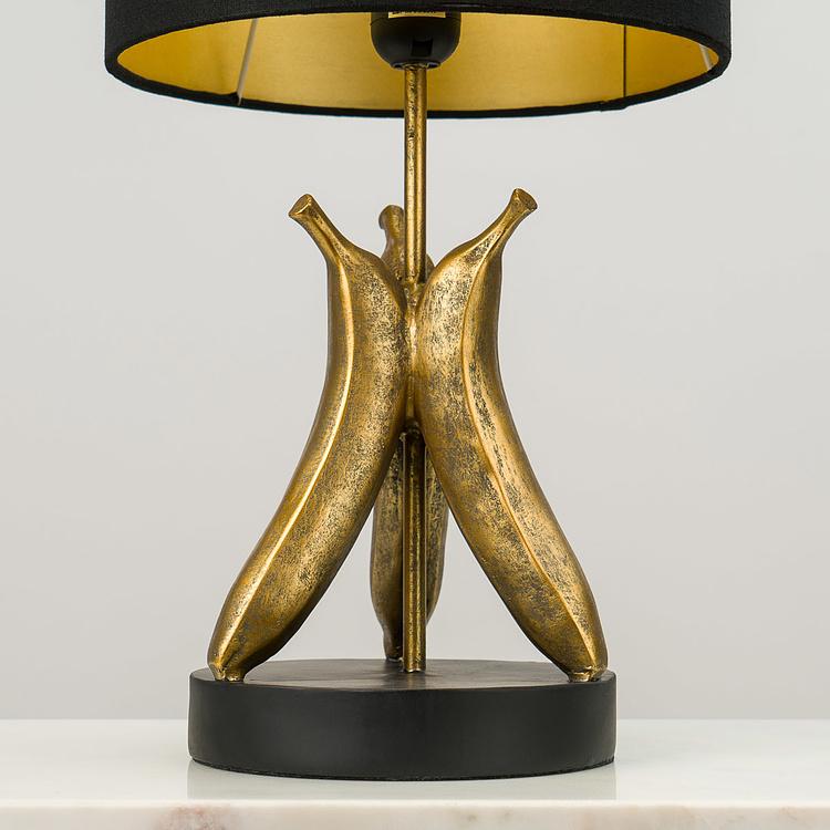Настольная лампа с абажуром Бананы Banana Table Lamp Antique Gold With Shade