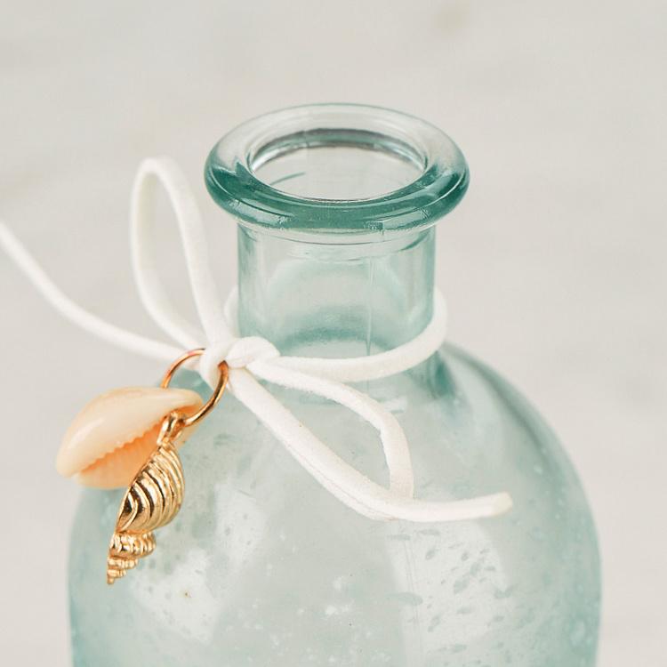 Декоративная бутылка с ракушками, морской декор