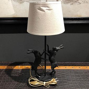 Table Lamp 2 Lievres With Shade discount