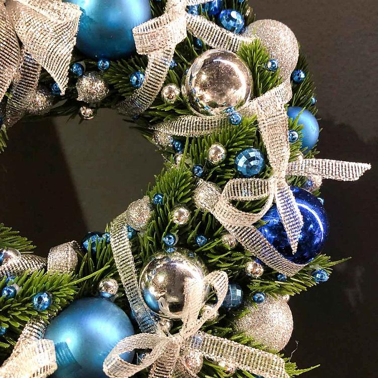 Венок с шарами и ленточками Wreath With Balls And Ribbons 20 cm