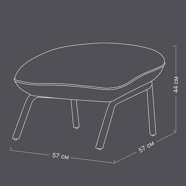 Банкетка F324 Ozula Footstool натуральная кожа Pawnee Tobacco - ракурс 10