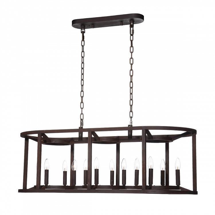 Прямоугольная люстра Корона, S Crown Rectangle Chandelier Small