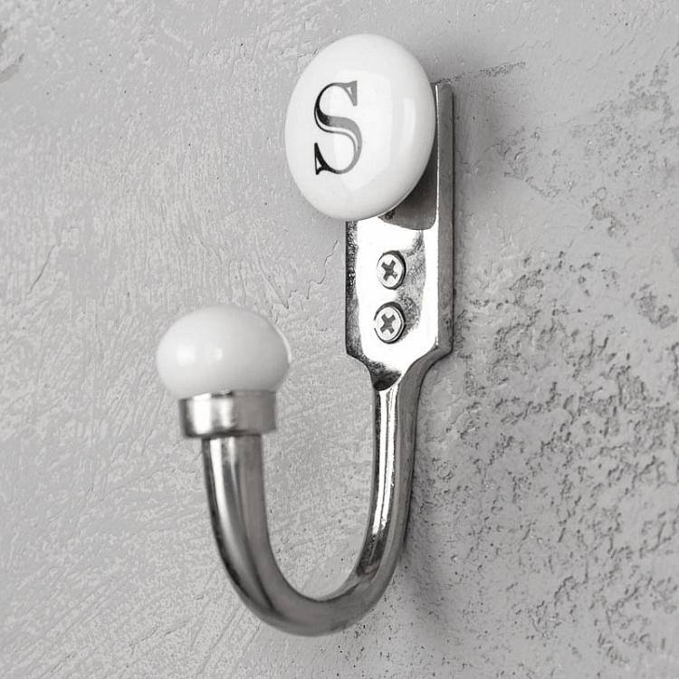 Однорожковый крючок с буквой S Alphabet Hook S