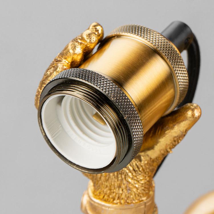 Настольная лампа Дайвер Дэн золотого цвета Table Lamp Golden Diver Dan