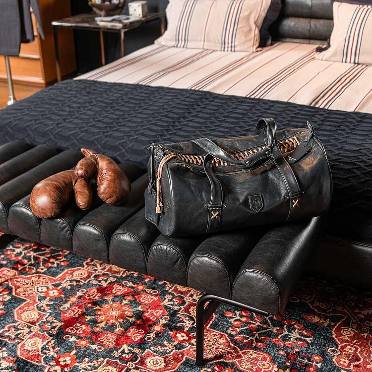 Спортивная сумка Sport Bag Model 38 натуральная кожа Bowler Black - ракурс 13