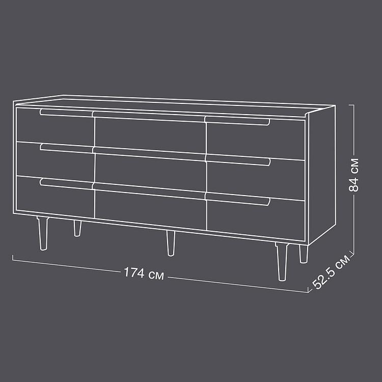 Комод Yagua 2 Doors And 3 Drawers Sideboard - ракурс 18