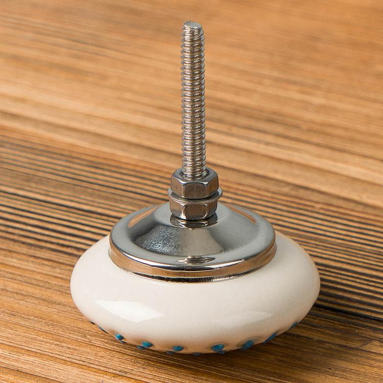 Мебельная ручка с Голубыми точками Blue Dots Knob